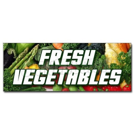 Signmission FRESH VEGETABLES DECAL sticker produce farmer market picked veg organic, D-48 Fresh Vegetables D-48 Fresh Vegetables